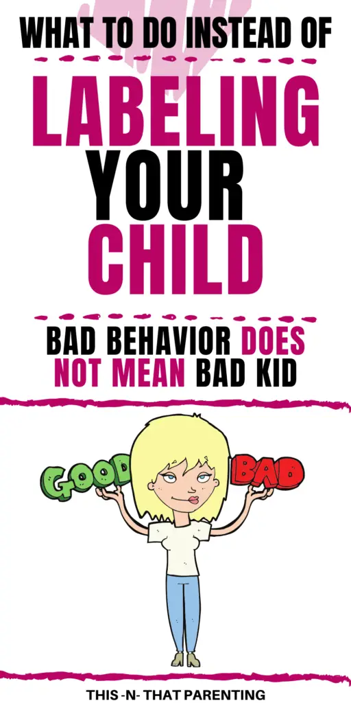 Bad behavior does not mean bad kid: In this post you will learn the reasons why you should leave the old ideas of labeling children as good kid bad kid and alternative ways to communicate your thoughts about behavior to your child #parenting #parents #kidsbehavior #howtotalktochildren #parentingadvice #parentingtips #raisingkids