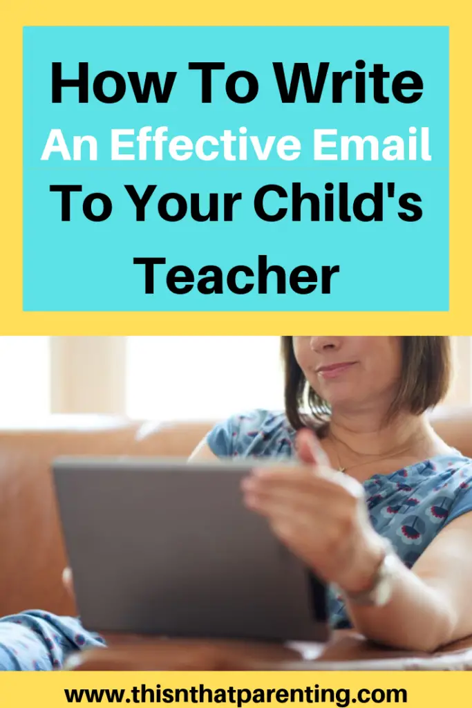 how to write an effective email to your child's teacher